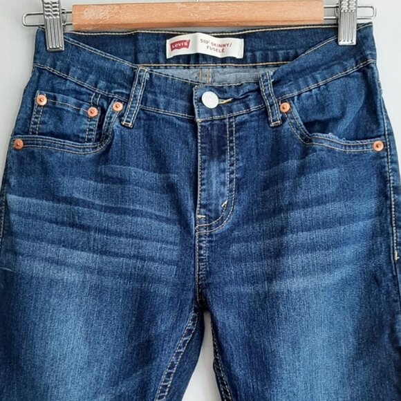 LEVI'S 510 Skinny Fit Blue Wash Jeans Youth Kids Sz 14 - Picture 3 of 9